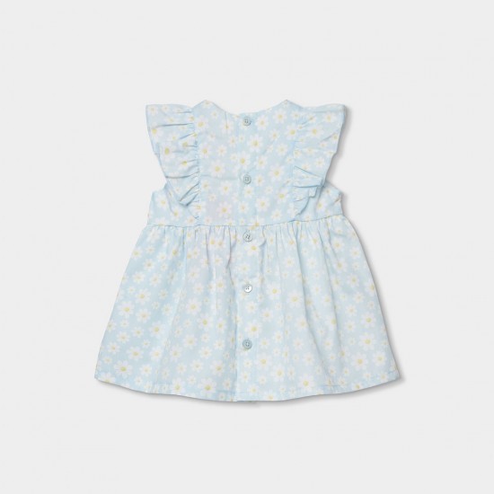 Boboli Poplin dress floral for baby -BCI print 703112-9874-SS26