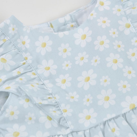 Boboli Poplin dress floral for baby -BCI print 703112-9874-SS26