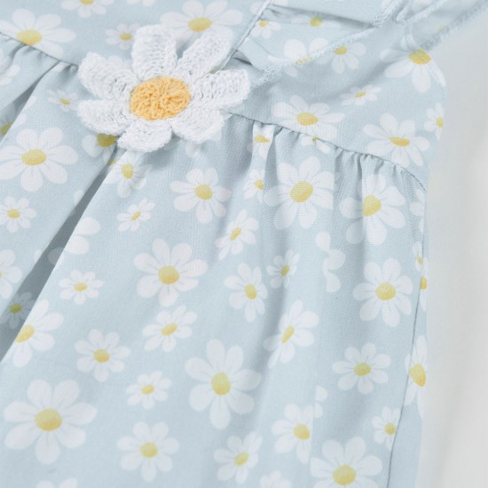 Boboli Poplin dress floral for baby -BCI print 703112-9874-SS26