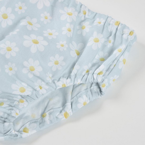 Boboli Poplin dress floral for baby -BCI print 703112-9874-SS26