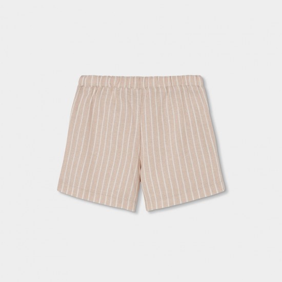 Boboli Λινό σορτς βερμούδα ριγέ για κορίτσι ρίγες 723046-9797-SS26