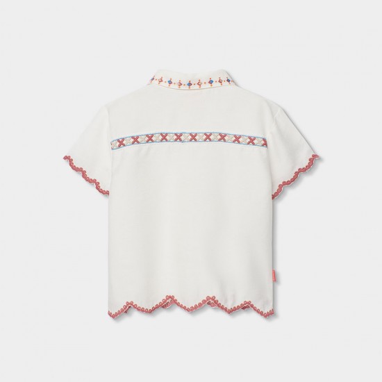 Boboli Shirt for girl off white 723080-1111-SS26