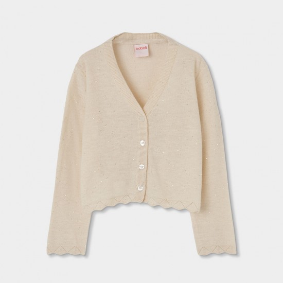 Boboli Πλεκτή ζακέτα για κορίτσι 733003-1111-SS26