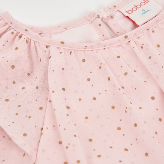 Boboli Dress gauze printed for girl print 733036-9815-SS26