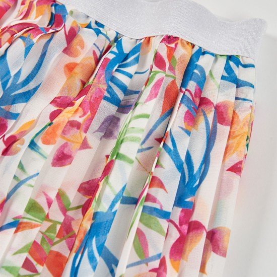 Boboli Trousers gauze printed for girl print 763040-9846-SS26