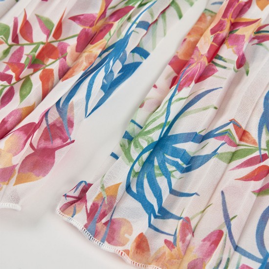 Boboli Trousers gauze printed for girl print 763040-9846-SS26