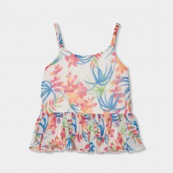 Boboli Blouse gauze printed for girl print 763051-9846-SS26