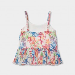 Boboli Blouse gauze printed for girl print 763051-9846-SS26