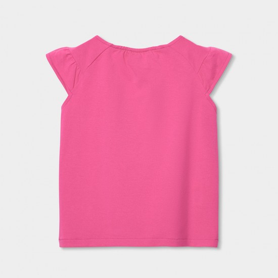 Boboli Stretch knit t-Shirt for girl -BCI fuchsia 773052-3895-SS26