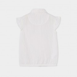 Boboli Shirt striped for girl -BCI white 783064-1100-SS26