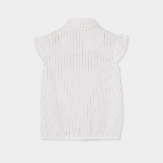 Boboli Shirt striped for girl -BCI white 783064-1100-SS26