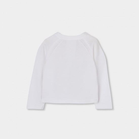 Boboli Knitwear jacket for baby -BCI white 803023-1100-SS26