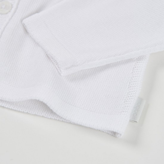 Boboli Knitwear jacket for baby -BCI white 803023-1100-SS26