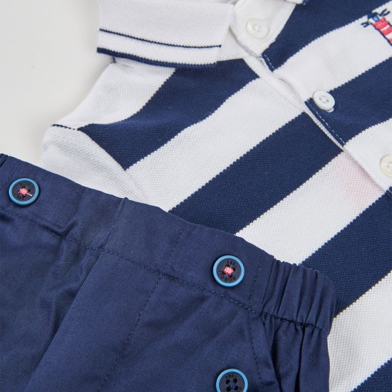 Boboli Σετ πλεκτών συνδυασμένων για μωρό -BCI ναυτικό 803034-2440-SS26