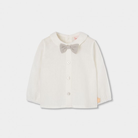 Boboli Set linen for baby boy -BCI stone 803090-7372-SS26