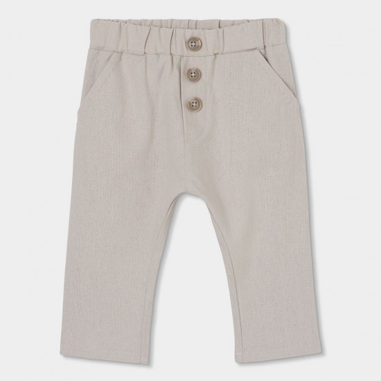 Boboli Set linen for baby boy -BCI stone 803090-7372-SS26