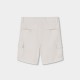 Boboli Linen bermuda shorts for boy -BCI white 813068-1100-SS26