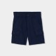 Boboli Linen bermuda shorts for boy -BCI navy 813068-2440-SS26