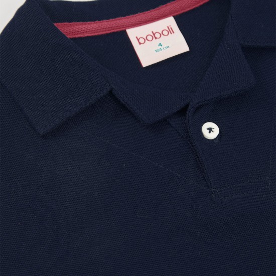 Boboli Πικέ πόλο για αγόρι -BCI ναυτικό 823069-2440-SS26