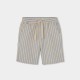 Boboli Linen bermuda shorts for boy -BCI stripes 833015-9784-SS26