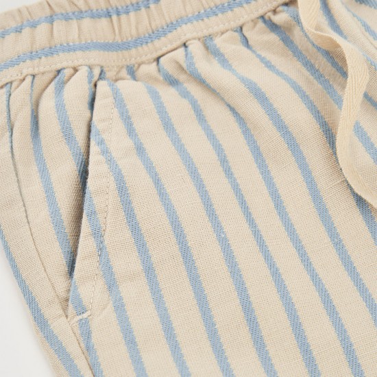 Boboli Linen bermuda shorts for boy -BCI stripes 833015-9784-SS26