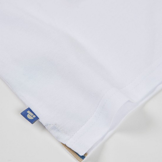 Boboli Πλεκτό μπλουζάκι για αγόρι -BCI λευκό 833037-1100-SS26