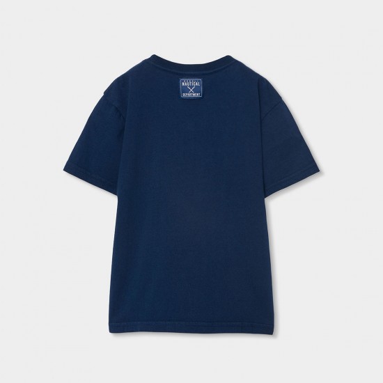 Boboli Πλεκτό μπλουζάκι  για αγόρι -BCI ναυτικό 843027-2440-SS26