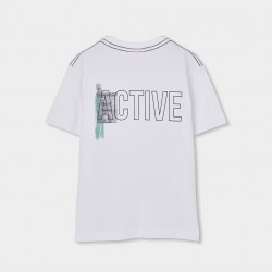 Boboli  μπλουζάκι για αγόρι -BCI λευκό 853039-1100-SS26