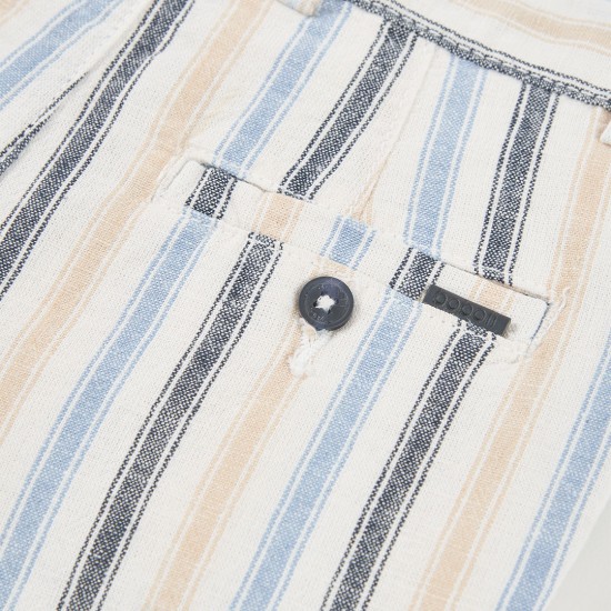 Boboli Λινή βερμούδα για αγόρι -BCI ρίγες 873031-9793-SS26
