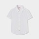 Boboli Λινό πουκάμισο κοντομάνικο για αγόρι -BCI λευκό 873053-1100-SS26