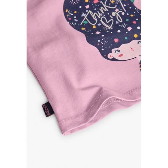 Boboli  βαμβακερό μπλουζάκι για κορίτσι     202015-3943-AW25