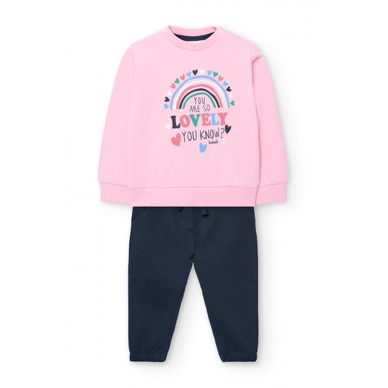 Boboli Set fleece for baby girl  petunia 202138-3943-AW25