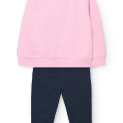Boboli Set fleece for baby girl  petunia 202138-3943-AW25