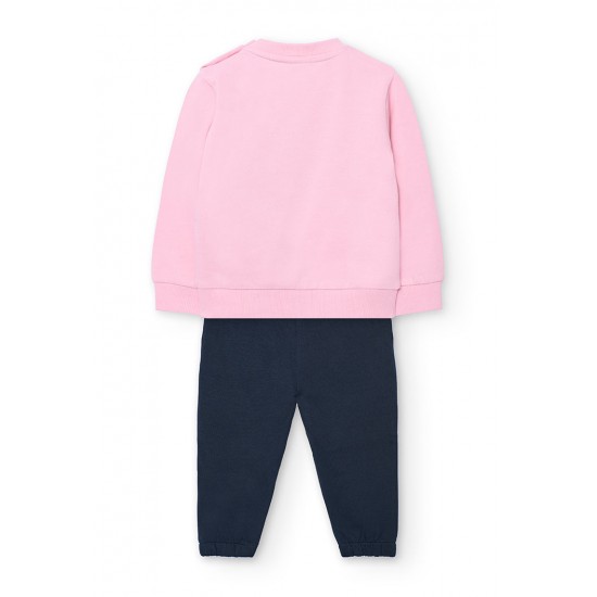 Boboli Set fleece for baby girl  petunia 202138-3943-AW25