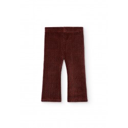 Boboli  Κολάν από ελαστικό κοτλέ για baby κορίτσι   Με στάμπα  212061-9752-AW25