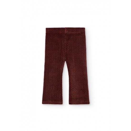 Boboli  Κολάν από ελαστικό κοτλέ για baby κορίτσι   Με στάμπα  212061-9752-AW25