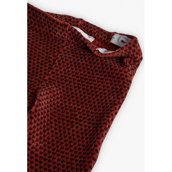 Boboli  Κολάν από ελαστικό κοτλέ για baby κορίτσι   Με στάμπα  212061-9752-AW25