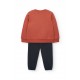 Boboli Set fleece for baby girl  copper 212106-5169-AW25