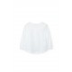 Boboli Knit tShirt for baby girl  off white 222118-1111-AW25