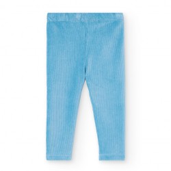 Boboli Stretch corduroy leggings for baby girl  lake 292058-4732-AW25