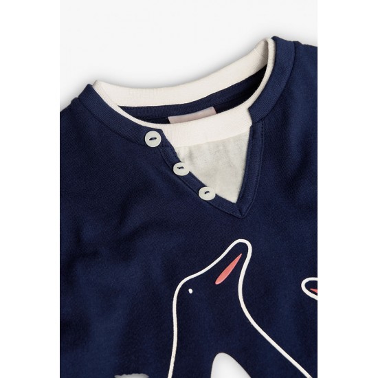 Boboli Knit tShirt for baby boy  navy 302061-2440-AW25
