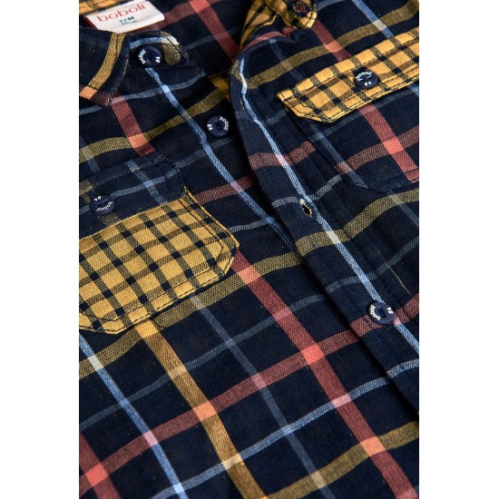 Boboli  Καρό πουκάμισο με μακριά μανίκια για μωρό   σκακιέρα  302094-9719-AW25