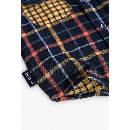 Boboli  Καρό πουκάμισο με μακριά μανίκια για μωρό   σκακιέρα  302094-9719-AW25