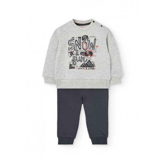 Boboli  Σετ φλις για αγόρι   εκρού  312129-7359-AW25