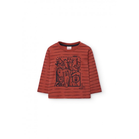 Boboli Knit tShirt for baby boy  copper 312130-5169-AW25