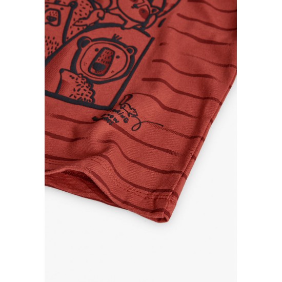 Boboli Knit tShirt for baby boy  copper 312130-5169-AW25