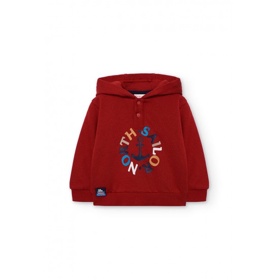 Boboli Set fleece for baby boy  pomegranate 322085-3945-AW25