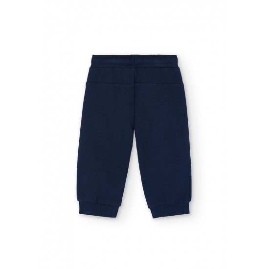 Boboli Fleece trousers basic for baby  navy 392060-2440-AW25