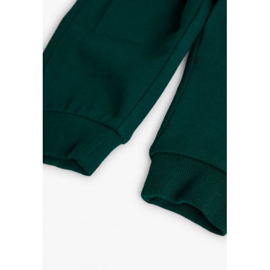 Boboli  Παντελόνι fleece basic για μωρά   κυπαρίσσι  392060-4728-AW25