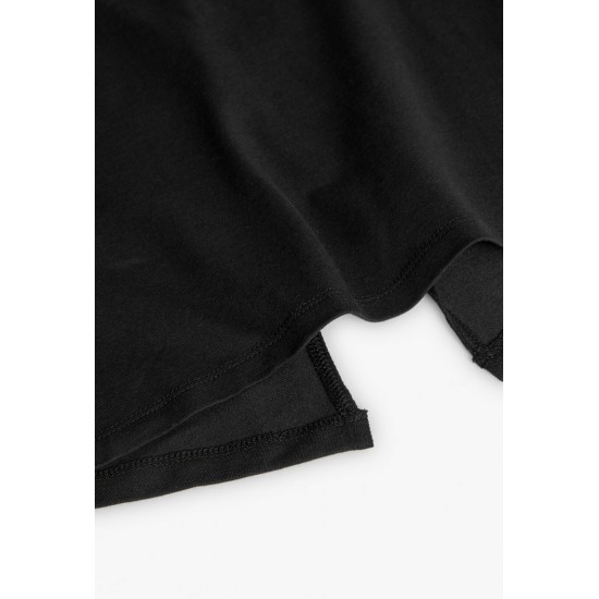 Boboli Stretch knit tShirt for girl  BLACK 422132-890-AW25